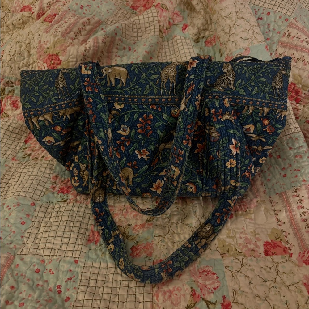 VINTAGE Vera Bradley Bag Retired Animal Kingdom Print - Picture 2 of 8